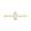 Thumbnail Image 3 of Now + Forever Marquise-Cut Diamond Solitaire Rope Shank Engagement Ring 1/5 ct tw 14K Yellow Gold (I/I1)