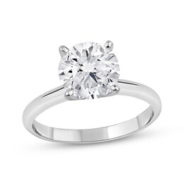 Lab-Grown Diamonds Round-Cut Solitaire Engagement Ring 2-1/4 ct tw 14K White Gold (I/SI2)