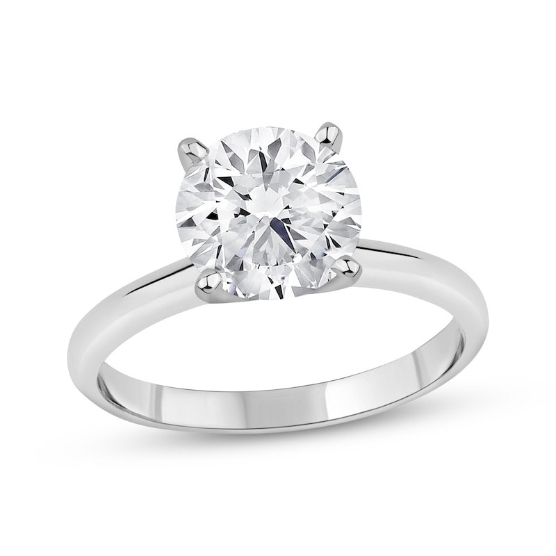 Main Image 1 of Lab-Grown Diamonds Round-Cut Solitaire Engagement Ring 2-1/4 ct tw 14K White Gold (I/SI2)