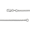Thumbnail Image 4 of Diamond-Cut Cube Bead Chain Necklace 2.5mm Solid Sterling Silver 18&quot;
