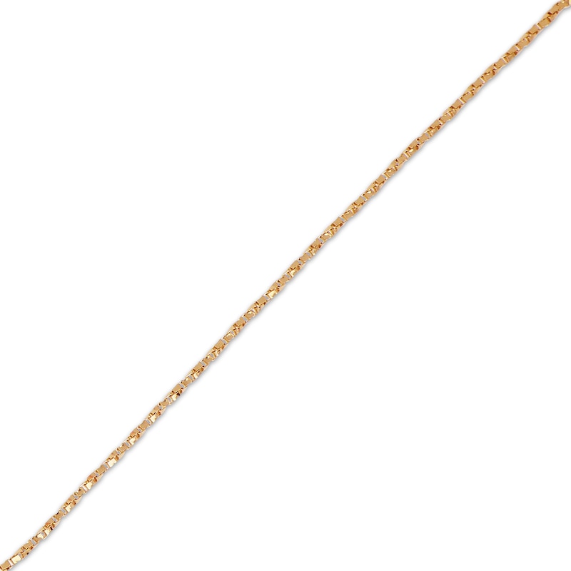 Main Image 2 of Twist Box Chain 1.1mm Solid 14K Rose Gold 18&quot;