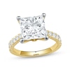 Thumbnail Image 1 of Now + Forever Lab-Grown Diamonds Princess-Cut Engagement Ring 4-1/2 ct tw 14K Yellow Gold