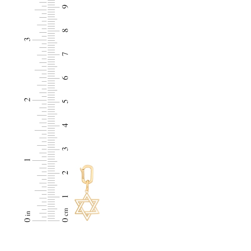 Main Image 5 of Charmed Memories Star of David Charm 10K Yellow Gold
