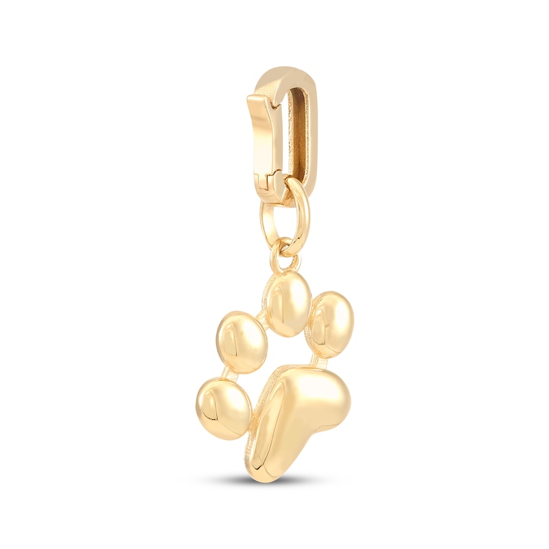 Main Image 2 of Charmed Memories Paw Print Charm 10K Yellow Gold