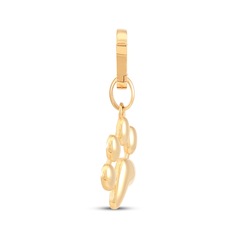 Main Image 3 of Charmed Memories Paw Print Charm 10K Yellow Gold
