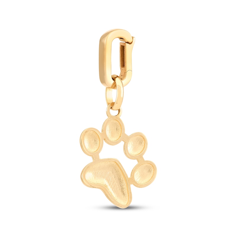 Main Image 4 of Charmed Memories Paw Print Charm 10K Yellow Gold