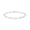 Thumbnail Image 1 of Charmed Memories Paperclip Chain Bracelet 4.3mm Solid Sterling Silver 7.5&quot;