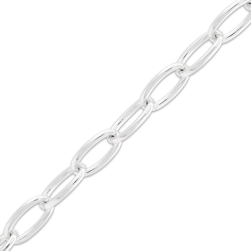 Main Image 2 of Charmed Memories Paperclip Chain Bracelet 4.3mm Solid Sterling Silver 7.5&quot;