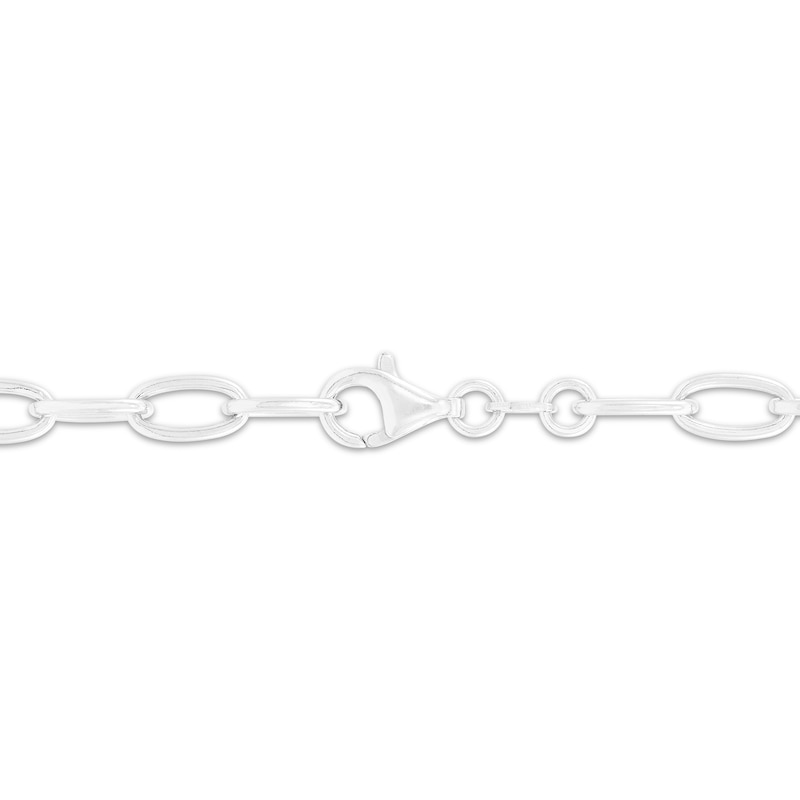 Main Image 3 of Charmed Memories Paperclip Chain Bracelet 4.3mm Solid Sterling Silver 7.5&quot;