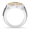 Thumbnail Image 2 of True Fans Carolina Panthers Championship Ring Sterling Silver & 10K Yellow Gold Ring