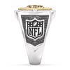 Thumbnail Image 3 of True Fans Carolina Panthers Championship Ring Sterling Silver & 10K Yellow Gold Ring