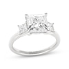 Thumbnail Image 1 of THE LEO Legacy Lab-Grown Diamond Princess-Cut Three-Stone Engagement Ring 2-1/2 ct tw 14K White Gold