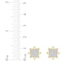 Thumbnail Image 5 of Multi-Diamond Eight-Point Star Stud Earrings 1/4 ct tw 10K Yellow Gold