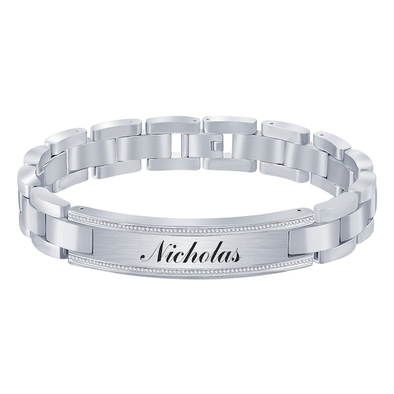 1/3 ct tw Diamond Men's Bracelet (3 Lines)