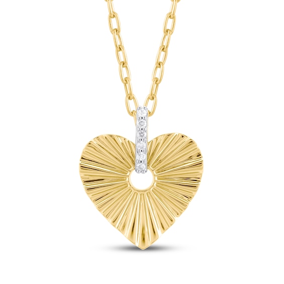 Sterling Silver Vermeil Hearts Necklace