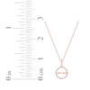 Thumbnail Image 7 of Diamond Circle &quot;Mama&quot; Necklace 1/10 ct tw 10K Rose Gold 18&quot;