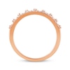 Thumbnail Image 4 of Now + Forever Baguette & Round-Cut Diamond Anniversary Ring 1/2 ct tw 14K Rose Gold