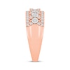Thumbnail Image 2 of Now + Forever Diamond Multi-Row Anniversary Ring 1/2 ct tw 10K Rose Gold