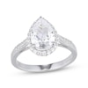 Thumbnail Image 3 of Pear-Shaped White Lab-Created Sapphire Gift Set Sterling Silver