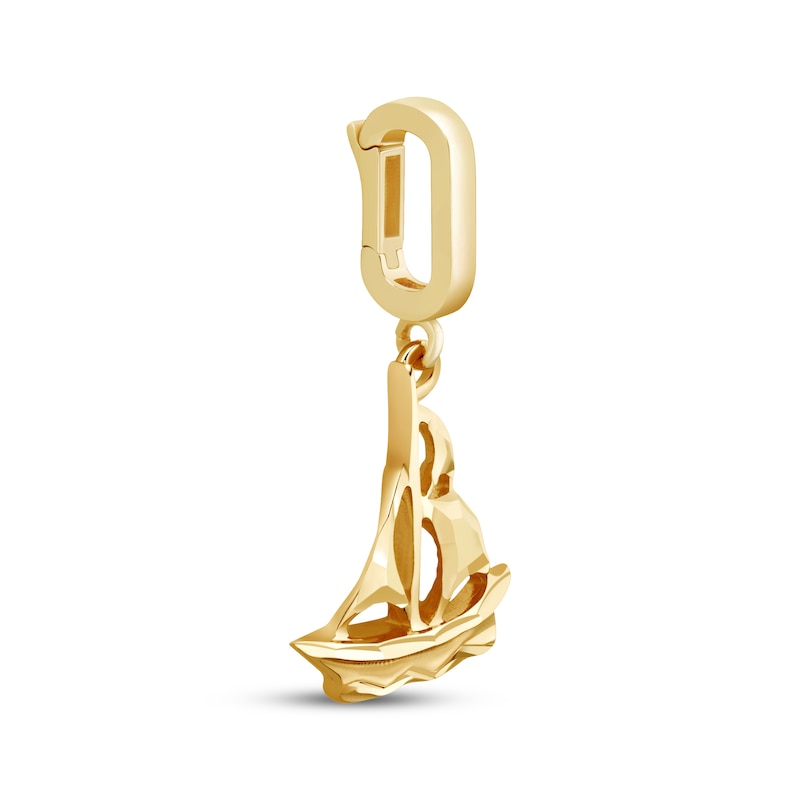 Main Image 2 of Charmed Memories Sailboat Charm 10K Yellow Gold