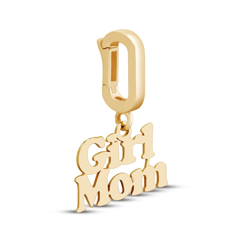 Main Image 2 of Charmed Memories &quot;Girl Mom&quot; Charm 10K Yellow Gold