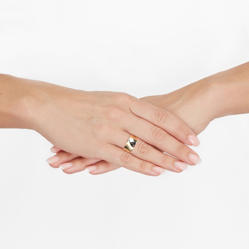 Main Image 4 of Concave Ring 10K Yellow Gold