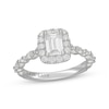 Thumbnail Image 1 of Neil Lane Premiere Emerald-Cut Diamond Halo Engagement Ring 1-1/2 ct tw 14K White Gold