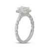Thumbnail Image 2 of Neil Lane Premiere Emerald-Cut Diamond Halo Engagement Ring 1-1/2 ct tw 14K White Gold