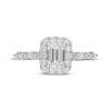 Thumbnail Image 3 of Neil Lane Premiere Emerald-Cut Diamond Halo Engagement Ring 1-1/2 ct tw 14K White Gold