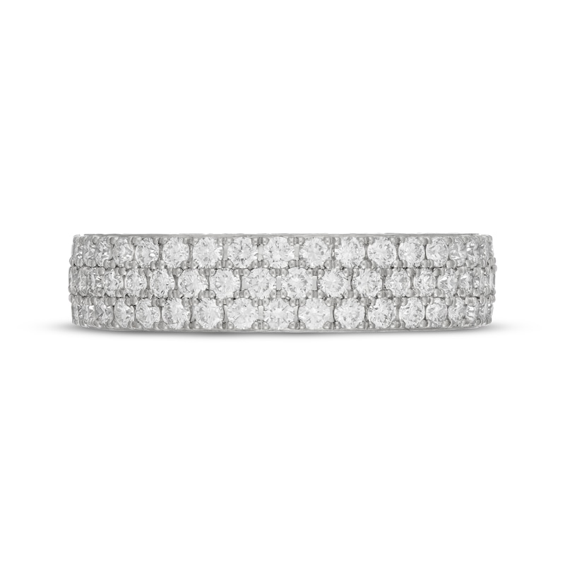 Main Image 3 of Neil Lane Artistry Heritage Lab-Grown Diamond Three-Row Anniversary Ring 1 ct tw Platinum