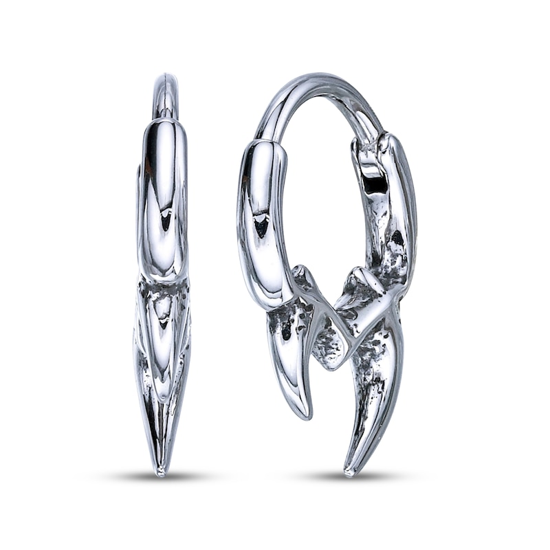 Main Image 1 of Men's Claw Hoop Earrings Stainless Steel