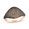 Thumbnail Image 1 of Le Vian Chocolate Diamond Curve Ring 1-1/6 ct tw 14K Strawberry Gold