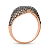 Thumbnail Image 2 of Le Vian Chocolate Diamond Curve Ring 1-1/6 ct tw 14K Strawberry Gold