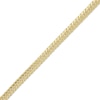 Thumbnail Image 2 of 7.6mm Angled Curb Chain Bracelet Semi-Solid 10K Yellow Gold 8.5"