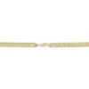 Thumbnail Image 3 of 7.6mm Angled Curb Chain Bracelet Semi-Solid 10K Yellow Gold 8.5"