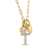 Thumbnail Image 2 of STUDIO BY KAY Lab-Grown Diamond Charms Necklace 1/6 ct tw 24K Yellow Gold Vermeil Sterling Silver 18"