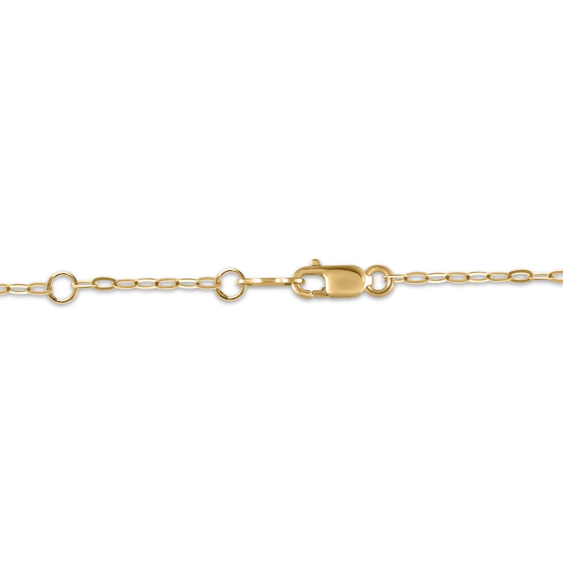 Main Image 4 of STUDIO BY KAY Lab-Grown Diamond Charms Necklace 1/6 ct tw 24K Yellow Gold Vermeil Sterling Silver 18"