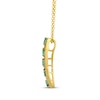 Thumbnail Image 2 of Le Vian Emerald Wavy Necklace 1/5 ct tw Diamonds 14K Honey Gold 19"