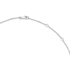 Thumbnail Image 3 of Milestones Lab-Grown Diamond Station Smile Necklace 1/4 ct tw Sterling Silver 18"