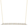 Thumbnail Image 1 of Monique Lhuillier Bliss Marquise-Cut & Round-Cut Lab-Grown Diamond Bar Necklace 7/8 ct tw 24K Yellow Gold Vermeil Sterling Silver 16"