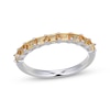 Thumbnail Image 1 of STUDIO BY KAY Baguette-Cut Citrine Stackable Ring Sterling Silver