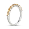 Thumbnail Image 2 of STUDIO BY KAY Baguette-Cut Citrine Stackable Ring Sterling Silver
