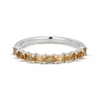 Thumbnail Image 3 of STUDIO BY KAY Baguette-Cut Citrine Stackable Ring Sterling Silver
