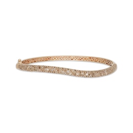 Neil Lane Desert Diamonds Wave Bangle Bracelet 2-1/2 ct tw 10K Yellow Gold