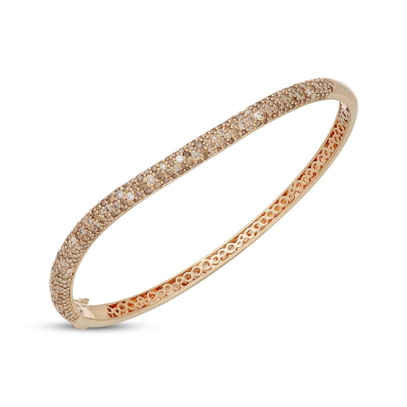 Main Image 2 of Neil Lane Desert Diamonds Wave Bangle Bracelet 2-1/2 ct tw 10K Yellow Gold