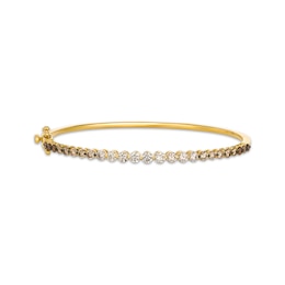 Le Vian Desert Diamonds Chocolate Ombré Bangle Bracelet 2 ct tw 14K Honey Gold 6.75"