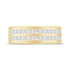 Thumbnail Image 3 of Now + Forever Lab-Grown Diamonds Men's Two-Row Fluted Wedding Band 1 ct tw 14K Yellow Gold