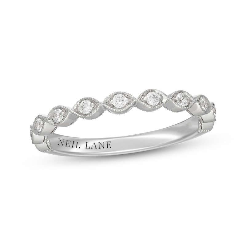 Main Image 1 of Neil Lane Diamond Scalloped Wedding Band 1/5 ct tw 14K White Gold
