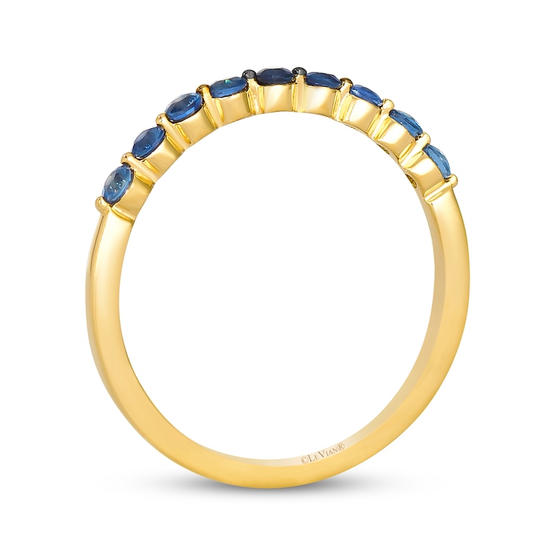 Main Image 3 of Le Vian Denim Ombré Sapphire Ring 14K Honey Gold