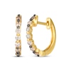 Thumbnail Image 1 of Le Vian Desert Diamonds Chocolate Ombré Diamond Hoop Earrings 1/3 ct tw 14K Honey Gold